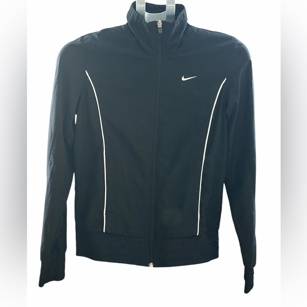 Vintage Nike Black Zip-Up Athletic Jacket - Picture 2 of 10
